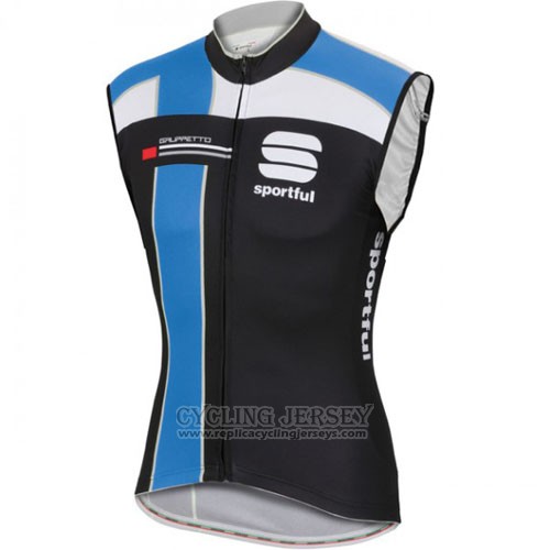 2016 Wind Vest Sportful Black and Bluee